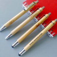 Wooden, Bamboo Twist Pen with logo custom-4