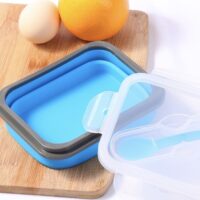 Microwavable Collapsible Lunch Box with Cutlery 02