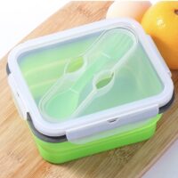Microwavable Collapsible Lunch Box with Cutlery 06