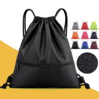High Quality Drawstring Bag with zipper pouch 2